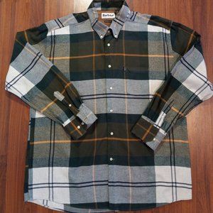 Barbour Men's XL Button Down Long Sleeve Flannel Shirt